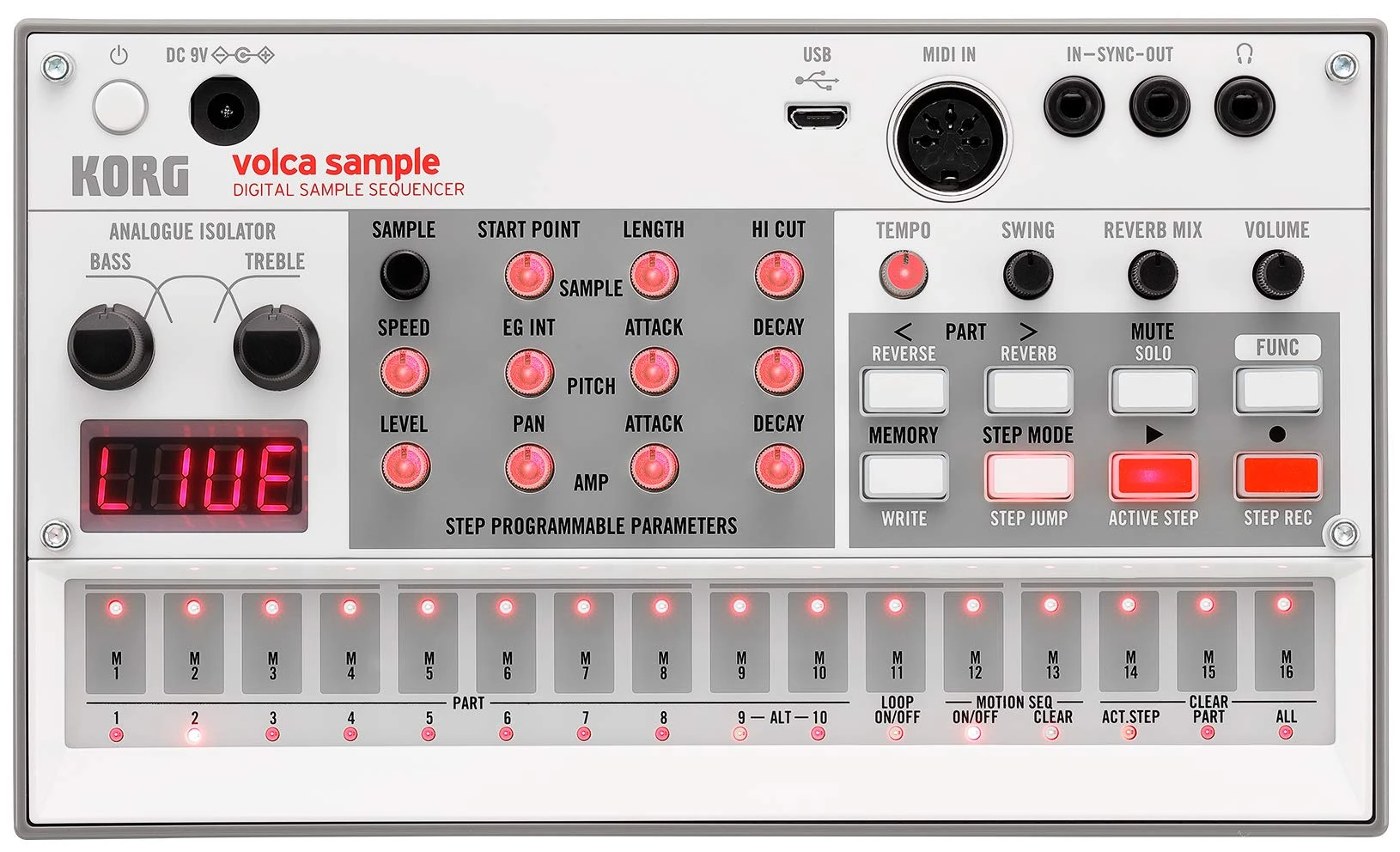 Korg - volca Sample2 - Digital Sample Sequencer Synthesizer