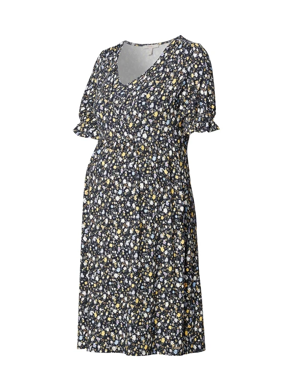 ESPRIT Maternity Women's Dress nursing ss aop, Night Sky Blue-485, 16