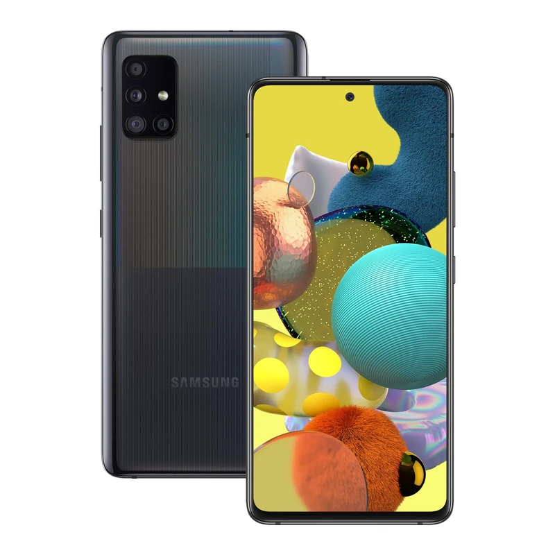 Samsung Galaxy A51 5G Prism Cube Black 128GB Android Smartphone, SIM Free Mobile Phone (Renewed)