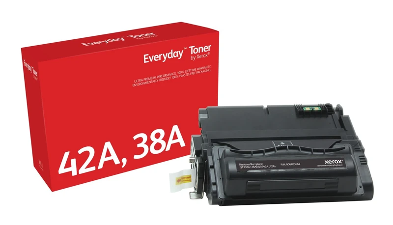 Xerox Everyday Compatible HP 38A Q5942A/ Q1338A Black Toner, Standard Capacity