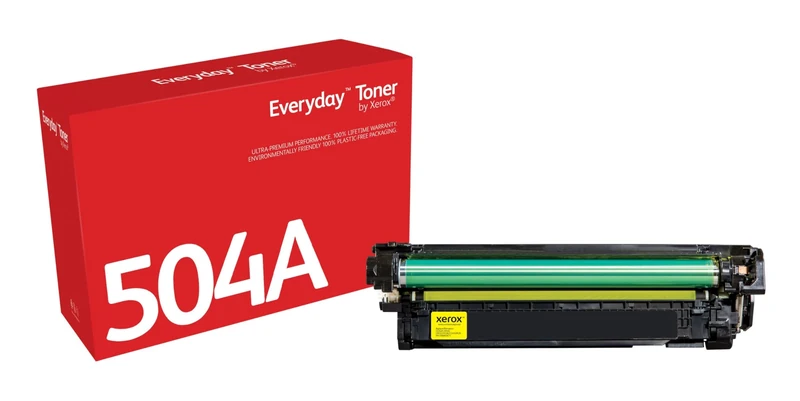 Xerox Everyday Compatible HP 504A CE252A Yellow Toner, Standard Capacity