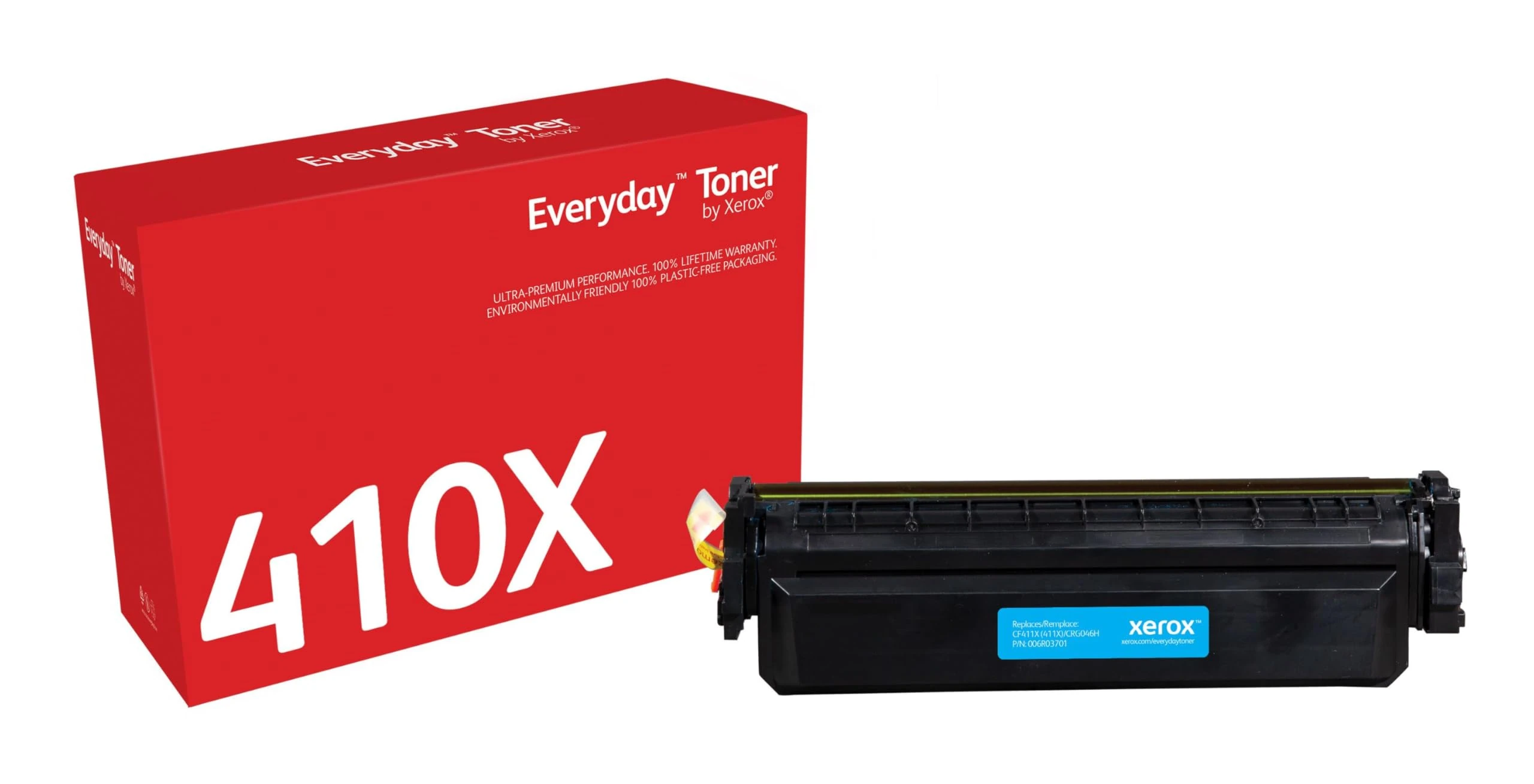 Xerox Everyday Compatible HP 410X CF411X Cyan Toner, High Capacity