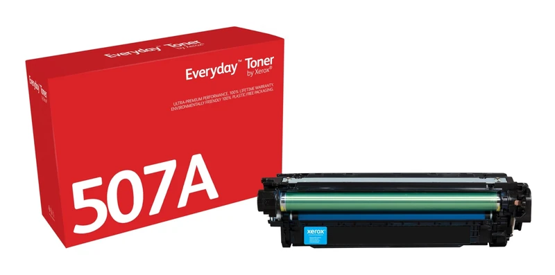 Xerox Everyday Compatible HP 507A CE401A Cyan Toner, Standard Capacity