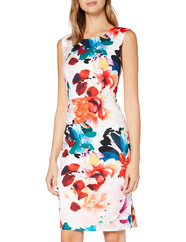 Gina Bacconi Women's Salma Floral Sheath Dress, Multi, 14 - Image 1
