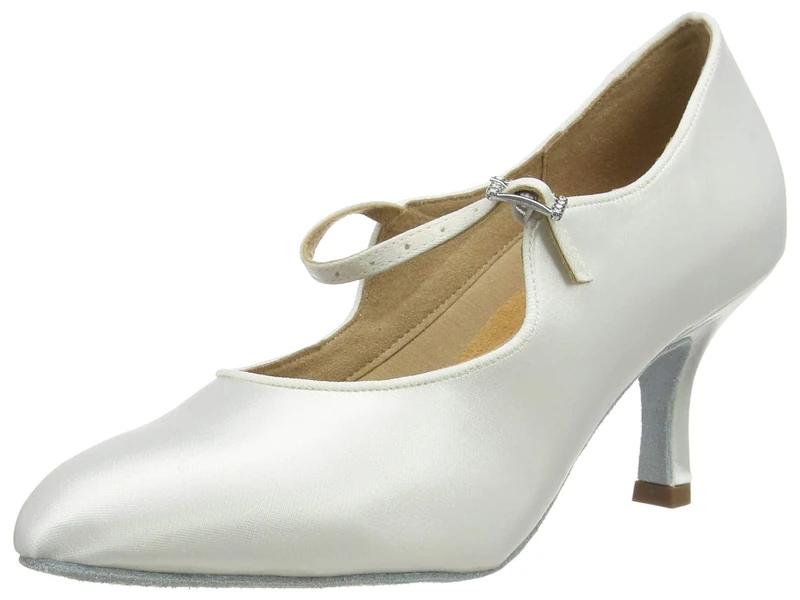 Freed of London Women's Rita Dance Shoe, White, 2.5 UK