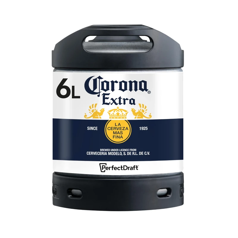 PerfectDraft Corona Extra Lager Beer keg for Philips Machine, 6 L