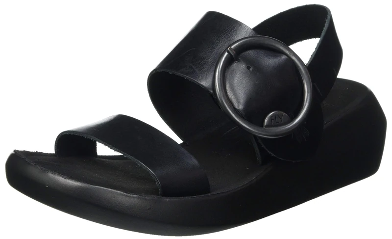 Fly London Women's BANI739FLY Sandal,BLACK,8 UK