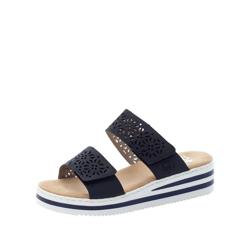 Rieker Women's V02K7 Sandal, Blue, 4 UK