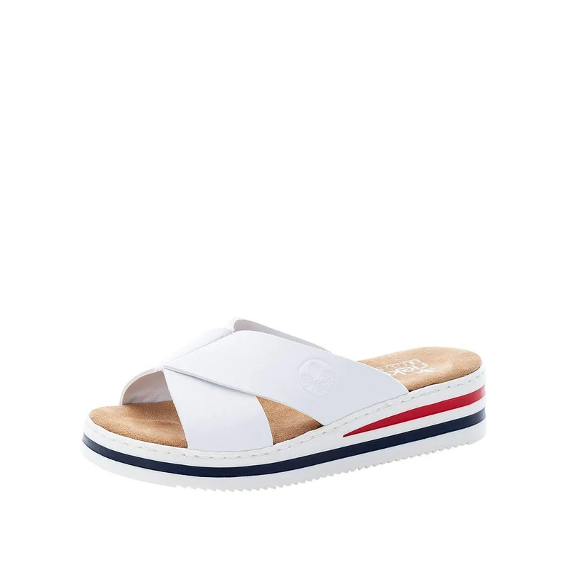 Rieker Women's V02a1 Sandals, White, 7.5 UK