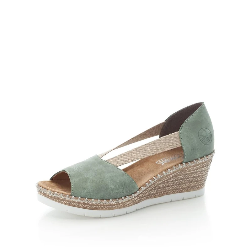 Rieker Women's 619x1 Sandals, Green, 6 UK