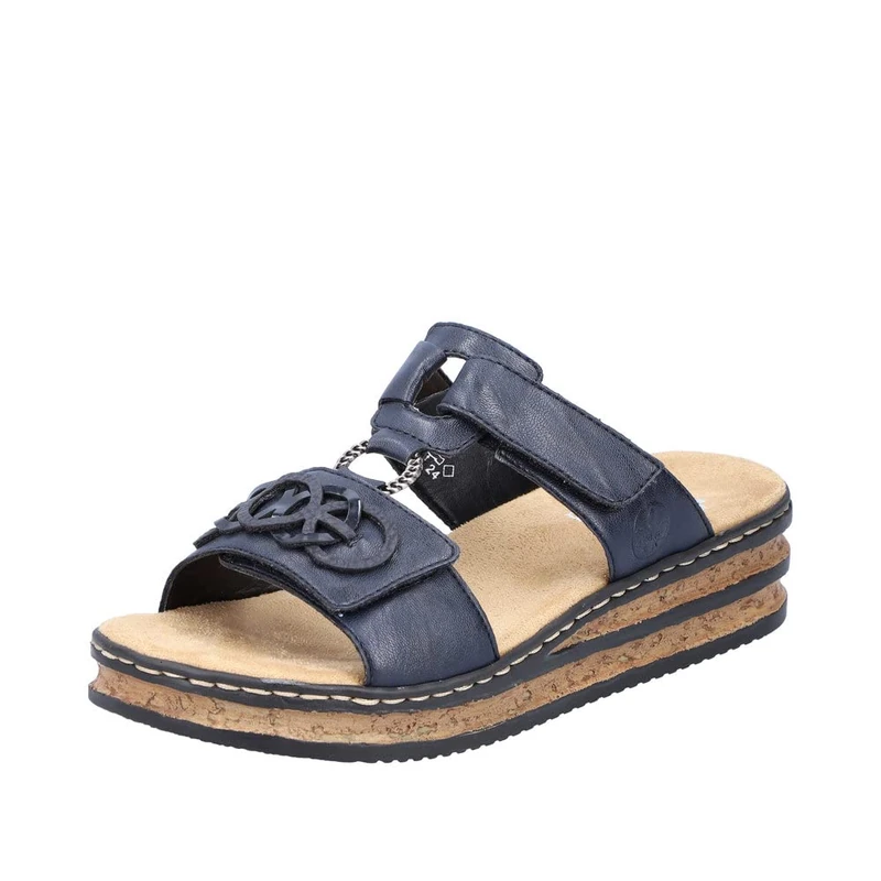 Rieker Women's 62936 Sandal, Blue, 5 UK