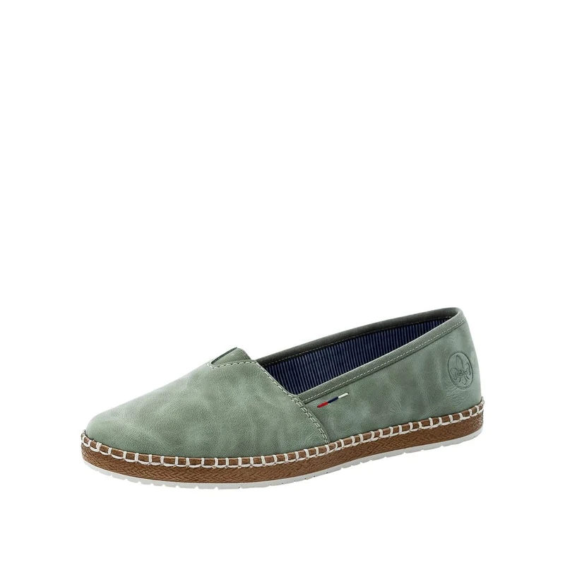 Rieker Women's M2270 Loafer, Green, 5 UK