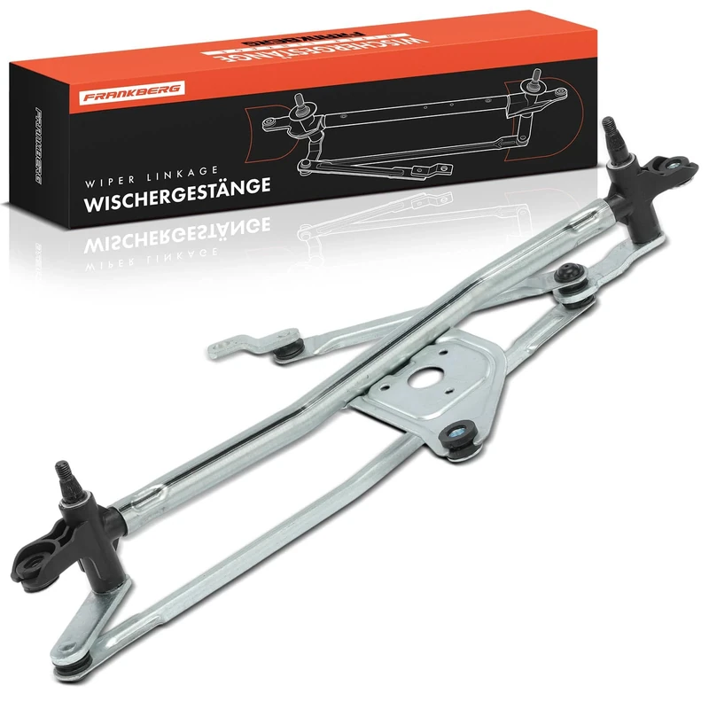 Frankberg 1x Windshield Wiper Linkage without Motor Front Compatible with Nemo AA 1.3L 1.4L 2008-2020 Fiorino 225 1.3L 1.4L 2007-2020 Qubo 225 1.3L 1.4L 2008-2020 Bipper AA Replace# 1371045080