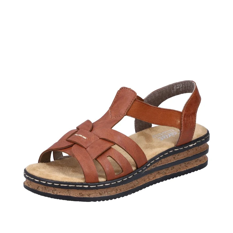 Rieker Women's 62918 Sandal, Brown, 6 UK