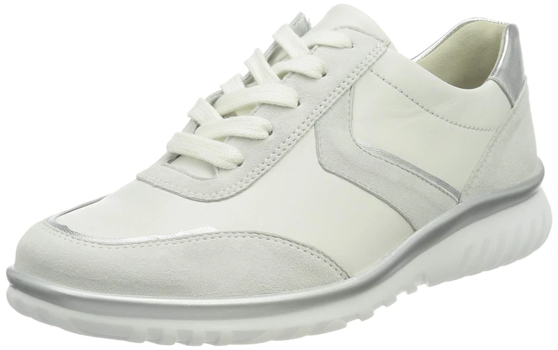 Semler Women's Lena-H Sneaker, Ice White Silver, 9 UK