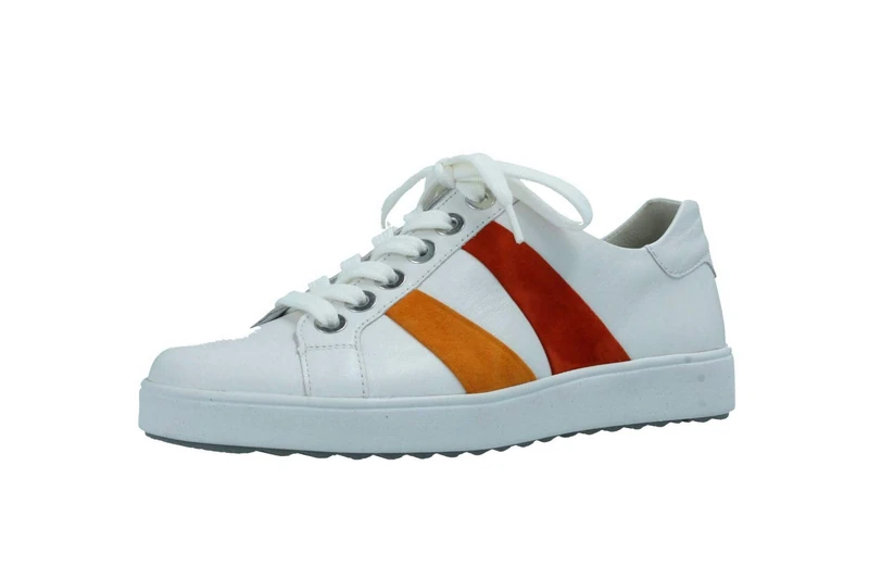 Semler Women's Rebecca-H Trainers, White Orange Mandarin., 4.5 UK