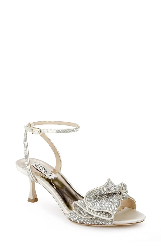 Badgley Mischka Women's Remi Heeled Sandal, Ivory, 5 UK