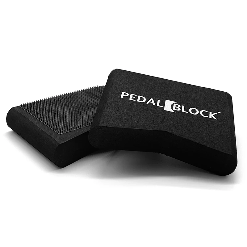 PedalBlock - Hi-Hat and Pedal Anchor System - Total Slide Prevention - For Double Kick Pedal, Hi-Hat Stand, Keyboard Pedal, Electric Bass Drum Pedal - Drum Set Accessory & Gift (Set of 2)