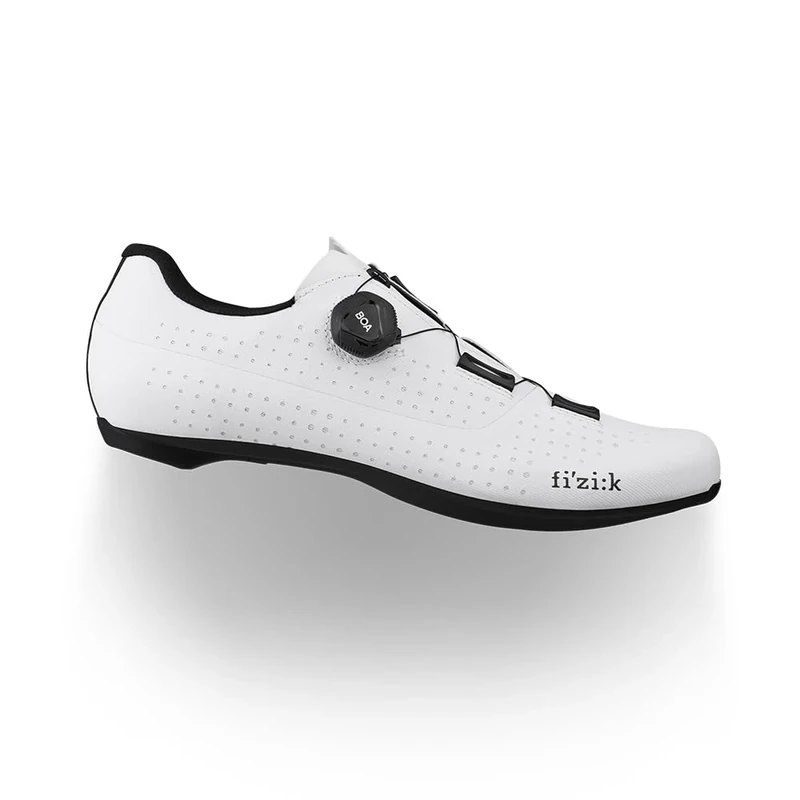 Fizik R4 Tempo Overcurve Clip-in Cycling Shoes, Wide Fit, White/Black, Size 36 EU