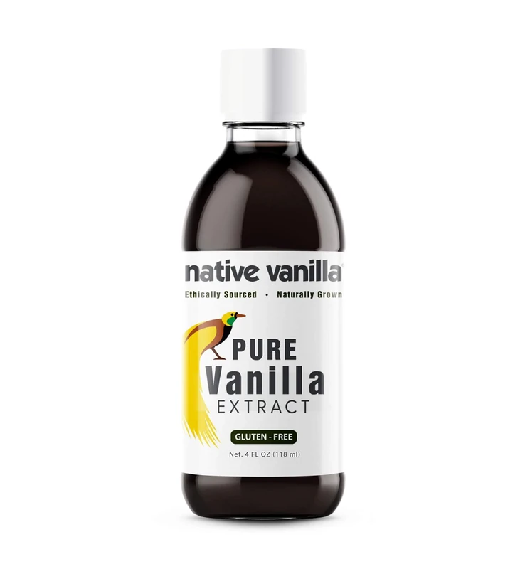 Native Vanilla - Pure Vanilla Extract – 118ml (4 oz) - Made from Premium Vanilla Bean Pods – for Chefs and Home Cooking, Baking, and Dessert Making