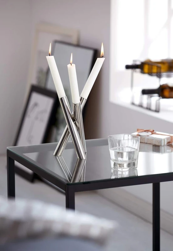 Philippi Perplex Candlestick Stainless Steel 11 x 11 x 19 cm - Image 1