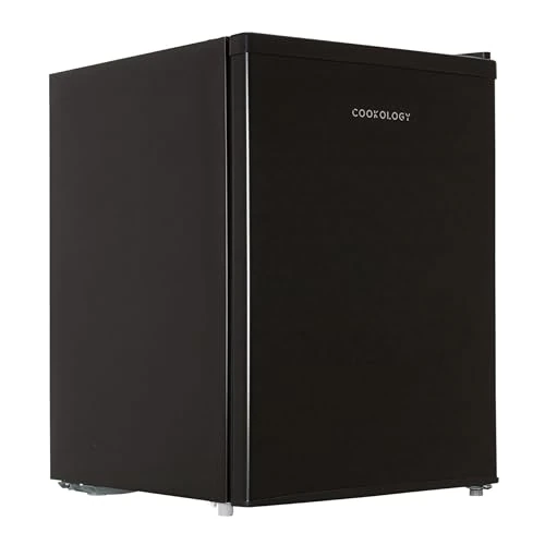 Cookology MFR67BK Small Table Top Mini Fridge in Black - 67 Litre Capacity - Reversible Door - Adjustable Temperature Control & Legs - Chiller Box