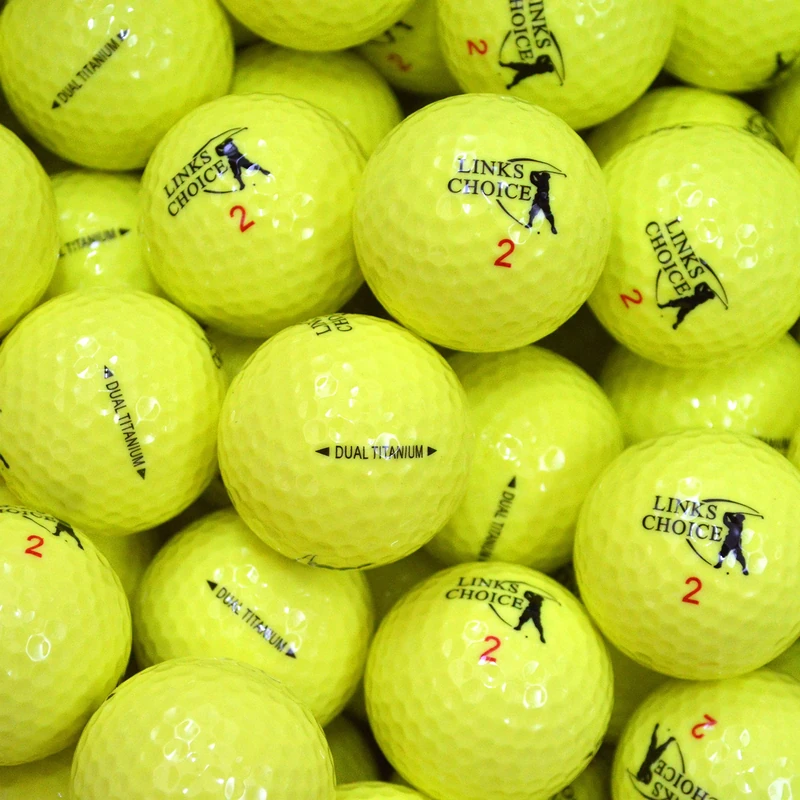 Links Choice 100 Yellow Coloured Golf Balls