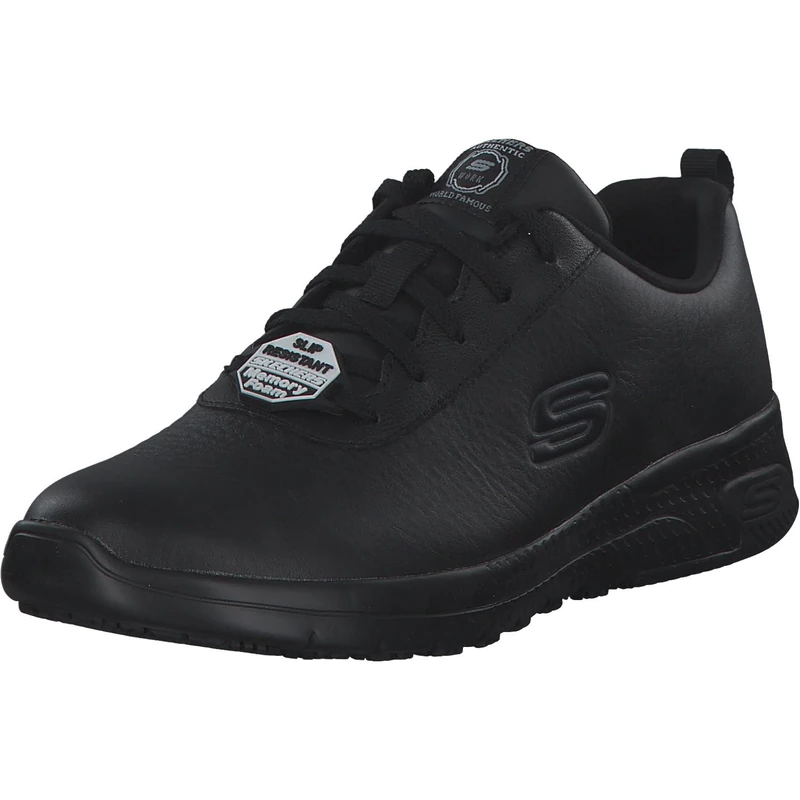 Skechers Women's Marsing Gmina Food Service Shoe, Black, 2.5 UK