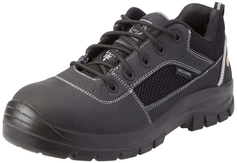 Skechers Men's Trophus Industrial Shoe, Black, 12 UK