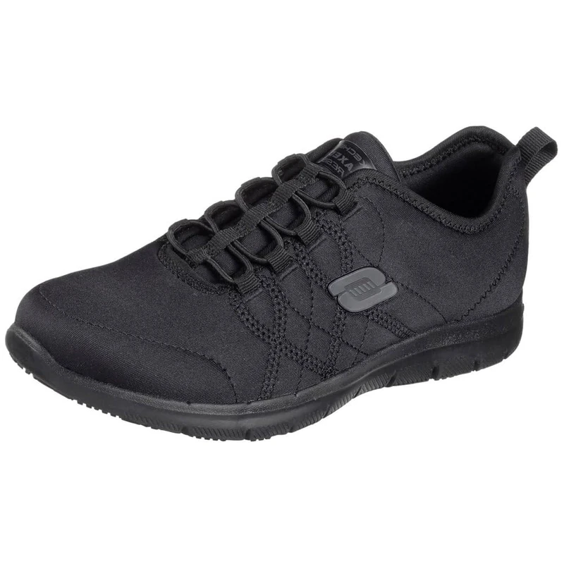Skechers Women's Ghenter Srelt Sneaker, Black, 2 UK