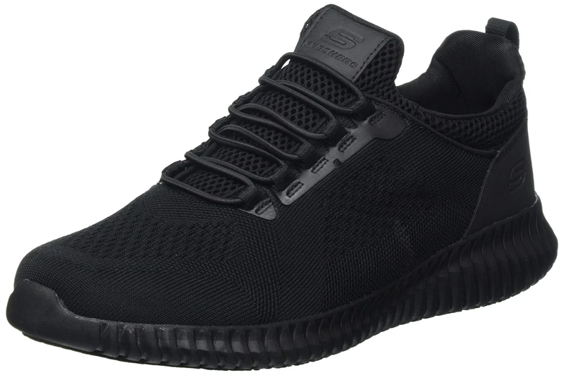 Skechers Men's Cessnock Sneaker, Black, 7.5 UK