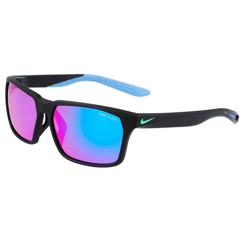 Nike MAVERICK RGE M DC3295 45776 010 matte black turq mirr Sunglasses Unisex Acetate, Standard, 15 - Image 1