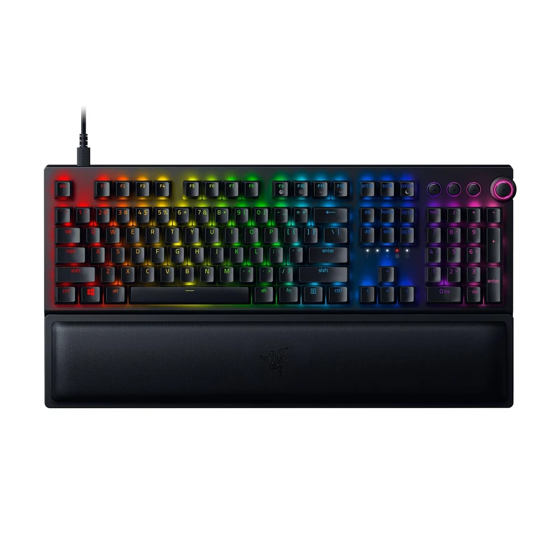 Razer BlackWidow V3 Pro (Yellow Switch) - Wireless Full-height Mechanical Gaming Keyboard (Silent Mechanical Switches, RGB Chroma Lighting, Wrist Rest, Bluetooth, USB-C) US Layout | Black