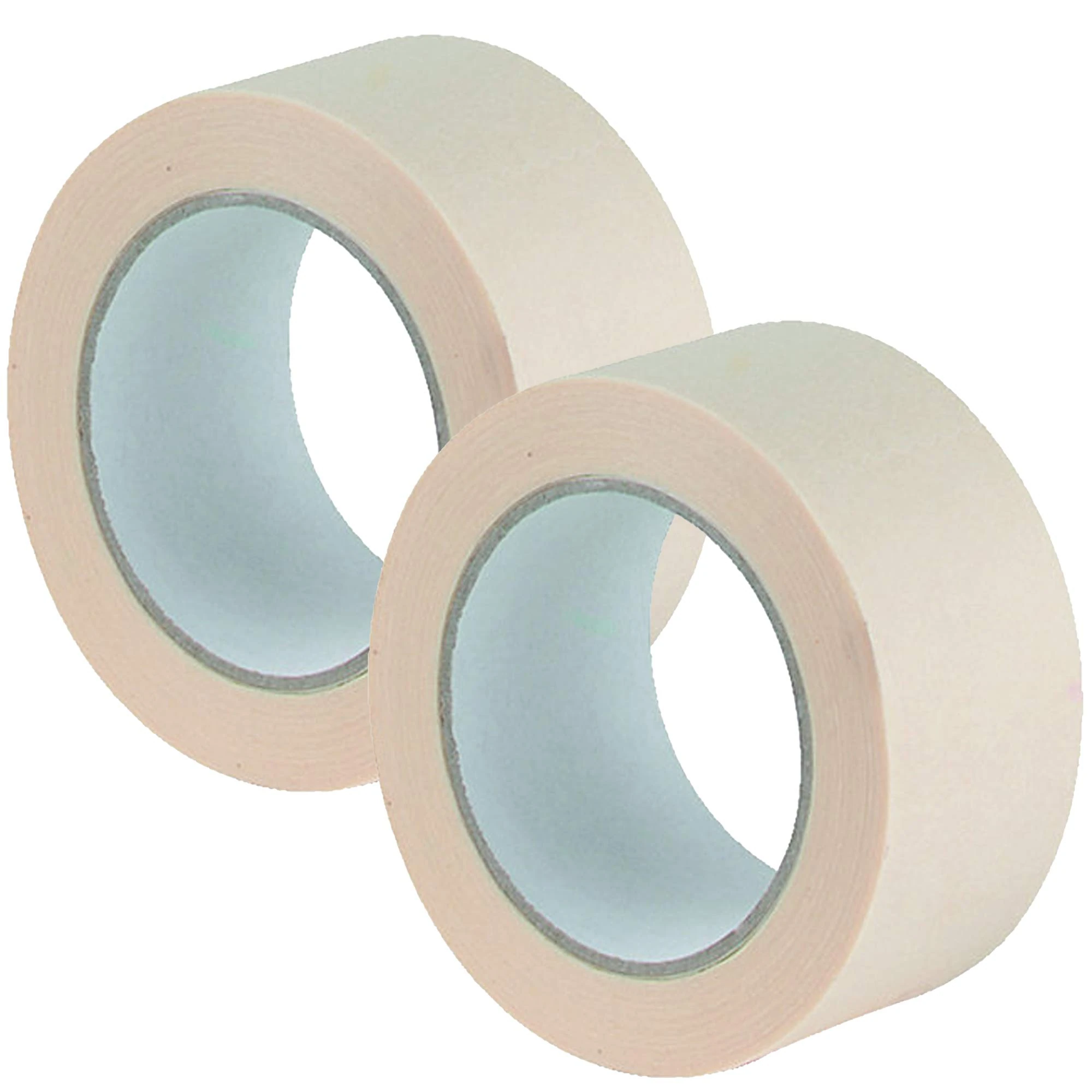 Right Pack Wide Masking Tape 48mm x 50m 2 Rolls | For Painting & Decorating | Strong Adhesion | Leaves No Residue | Indoor Use