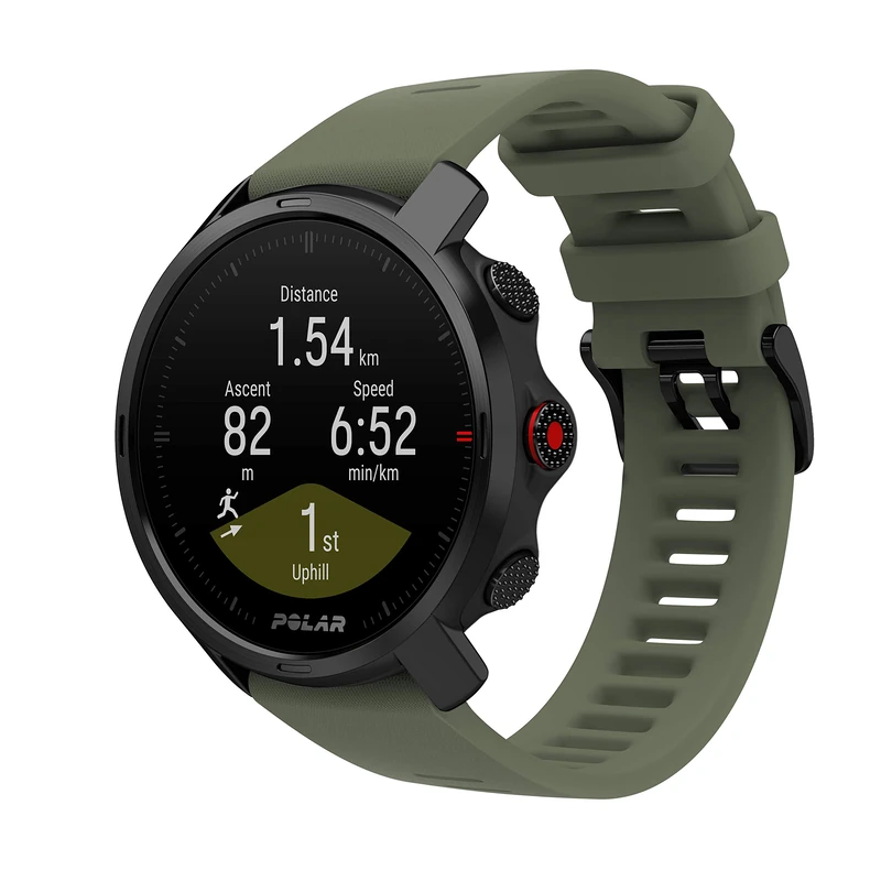 Polar Grit X, Rugged Multisport GPS Smart Watch, Ultra-Long Battery Life, Wrist-based Heart Rate, Military-Level Durability, Sleep and Recovery, Navigation, Trail Running, Mountain Biking