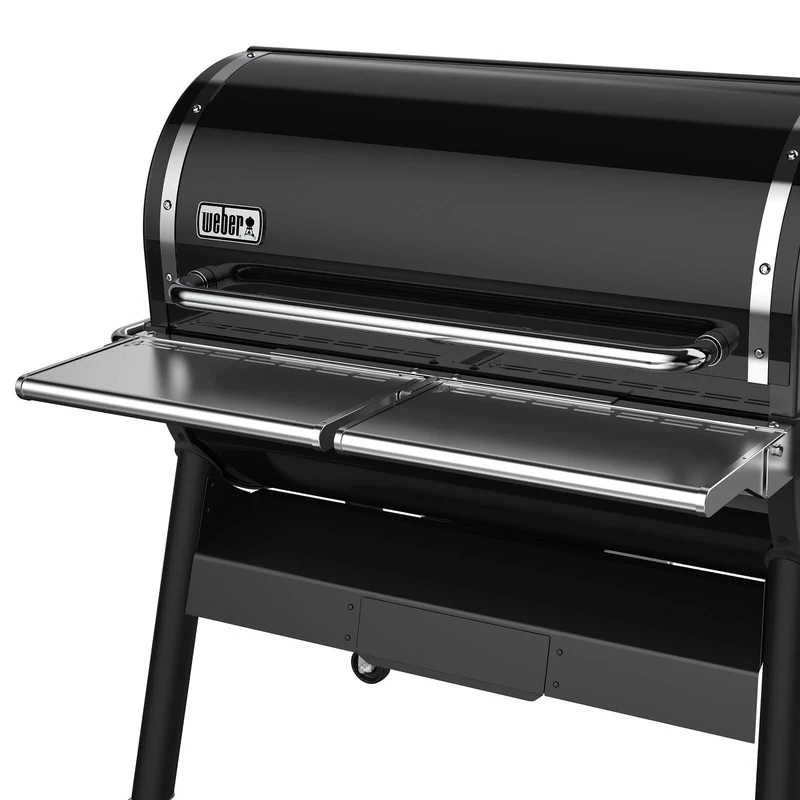 Weber SmokeFire EX6 - EPX6 Front Table - Foldable, Additional Storage Space for Barbecue Food, Easy Assembly - Silver (7003)