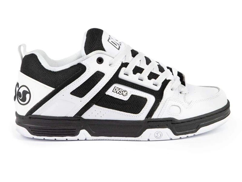 DVS Men's Comanche Low Top Sneaker Shoes White/Black 9.5 - Image 1