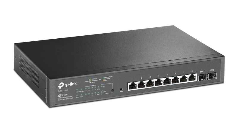 10-Port Gigabit Smart Switch with 8-Port POE+