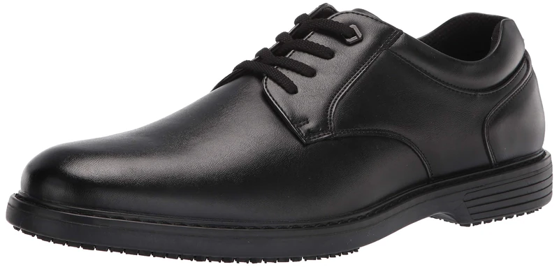 Nunn Bush Men's Wade Work Plain Toe Oxford Black Size: 5 UK