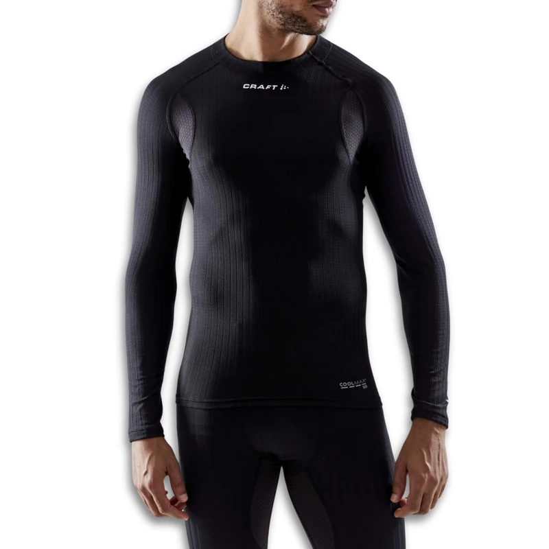 Craft Active Extreme x Crew Neck Mens Baselayer - Black, Large