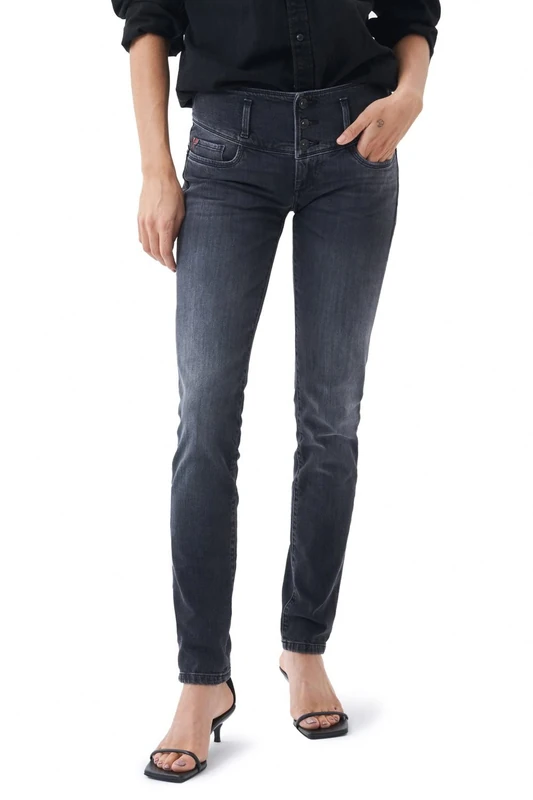 Salsa Mystery Push Up Slim Dark Jeans Black