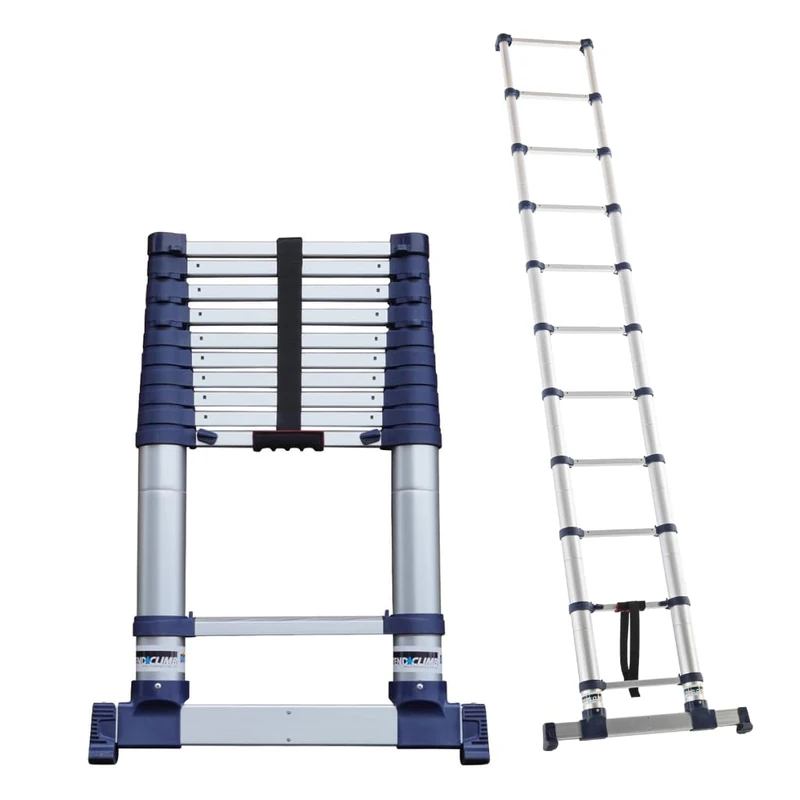 TB Davies 3.2m (10.49ft) Xtend+Climb ProSeries S2.0 Telescopic Ladder, Storage Height 0.84m (2.75ft), Max Load 150kg