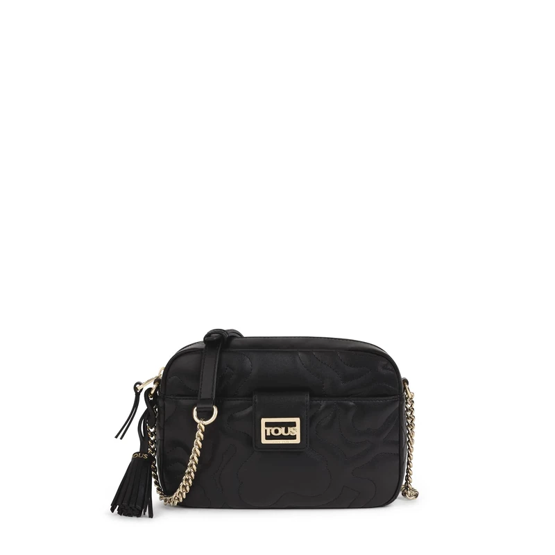 TOUS Women's Shoulder Strap-Reporter K Dream Tracking Bag, Black/White, Grande