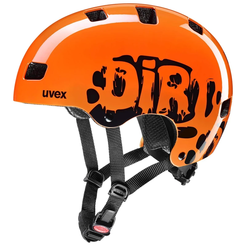 uvex kid 3 - sturdy bicycle helmet for children - individually adjustable fit - washable inner padding - dirtbike orange -51-55 cm