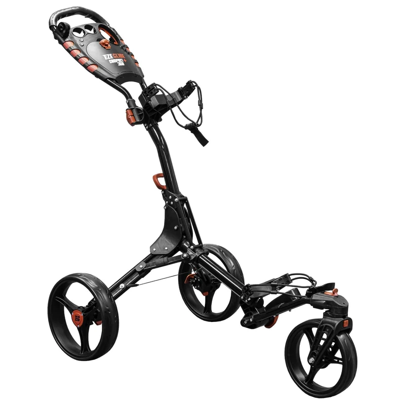 EZE Glide Unisex Compact+ 360 Golf Trolley, Charcoal/Red, One Size UK