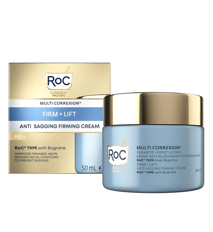 RoC Multi Correxion Firm + Lift Anti-Sagging Firming Rich Cream | For Mature Skin, For Face & Neck, Fights Signs of Ageing | 50 ml