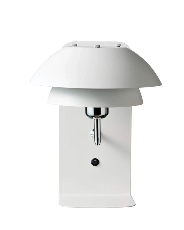 Dyberg Larsen Parma USB Shelf Wall Lamp, Matt White