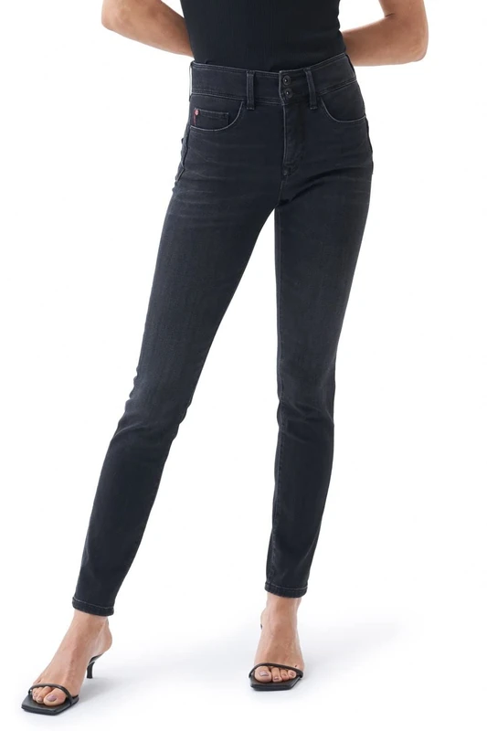 Salsa Secret Push in Skinny Dark Jeans Black