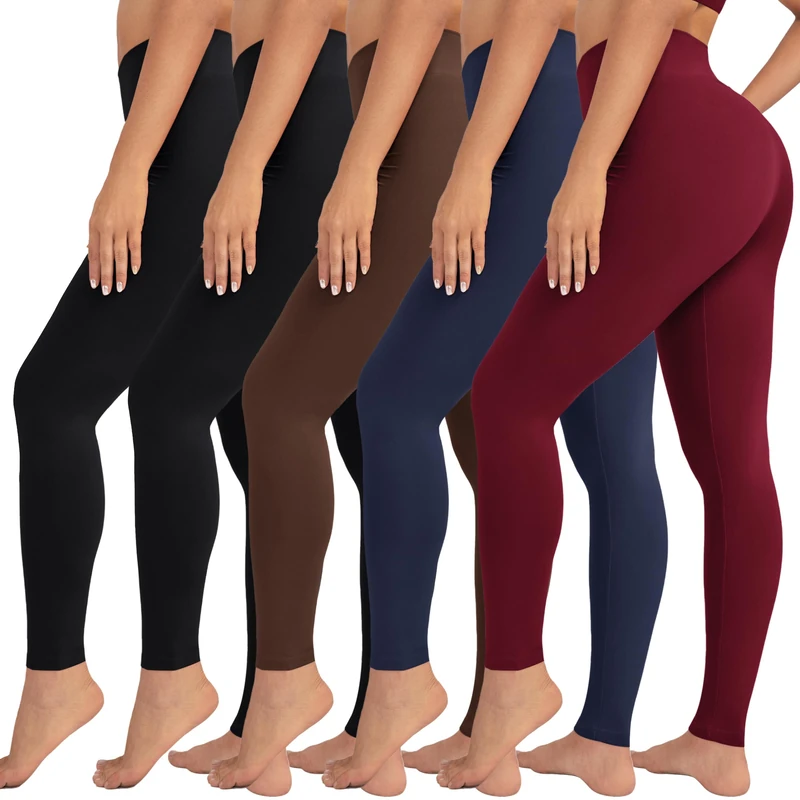 VALANDY High Waisted Leggings for Women Stretch Tummy Control Workout Running Yoga Pants Reg&Plus Size - - Large-X-Large