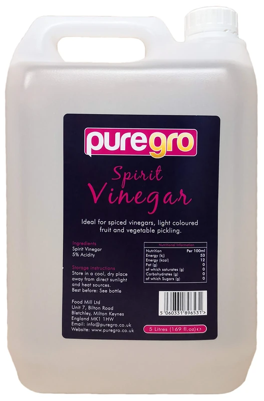 Puregro White Spirit Vinegar, 5 litres